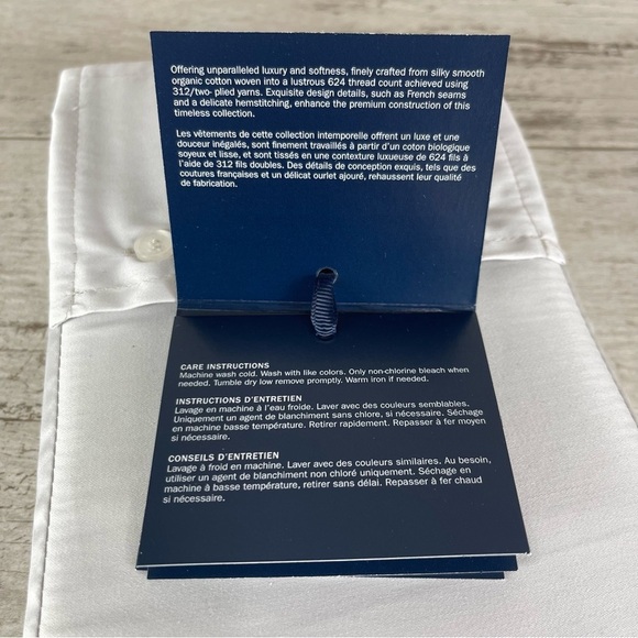 Ralph Lauren Organic Sateen Cotton King Pillowcase Set (2) Platinum $130 NWT - Picture 8 of 10